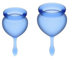 Набор синих менструальных чаш Feel good Menstrual Cup - 