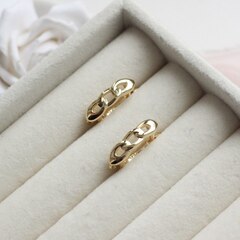 Швензы 17*5 мм с английским замком, позолота, Ш065