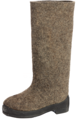 Валенки серые на резиновой подошве 27