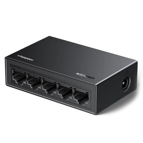 Коммутатор сетевой  UGREEN CM833 (35492EU) 5-Port Gigabit Ethernet Switch PC+ABS Housing EU, серый