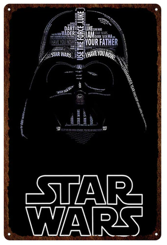 Металлический постер Звездные войны, Чужой, Хищник