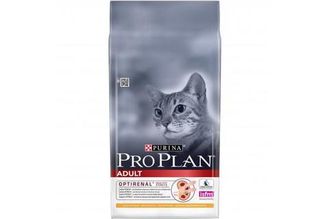 Сухой корм для взрослых кошек Purina Pro Plan Adult, курица 10кг.