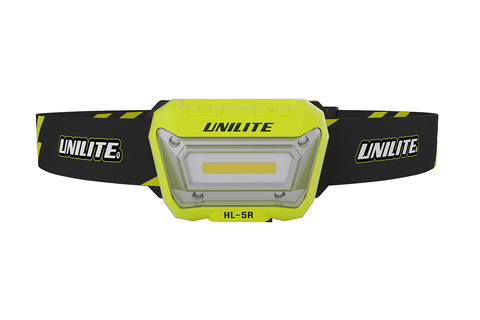 UNILITE HL-5R - Налобный сенсорный фонарь 325 Lm COB, 1500 mAh, IP65