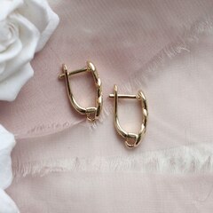 Швензы 17*5 мм с английским замком, позолота, Ш065