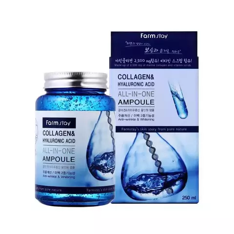 Consly Hyaluronic Acid Collagen All-In-One Ampoule Сыворотка многофункциональная укрепляющ. с гиалуроновой кислотой и коллагеном