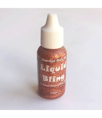 Блестки-линер Liquid bling бронзовые Copper Penny 15 ml