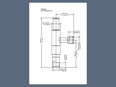 Регулятор давления в картере KVL 22 Danfoss 034L0045