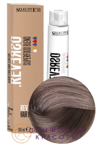 Крем-краска без аммиака Reverso Hair Color 7.1 Блондин пепельный Selective, 100 мл