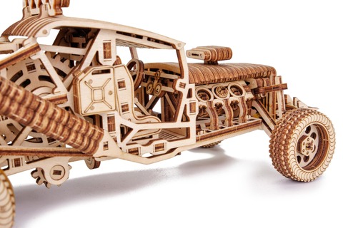 Безумный багги от Wood Trick - Деревянный конструктор, сборная механическая модель, 3d пазл
