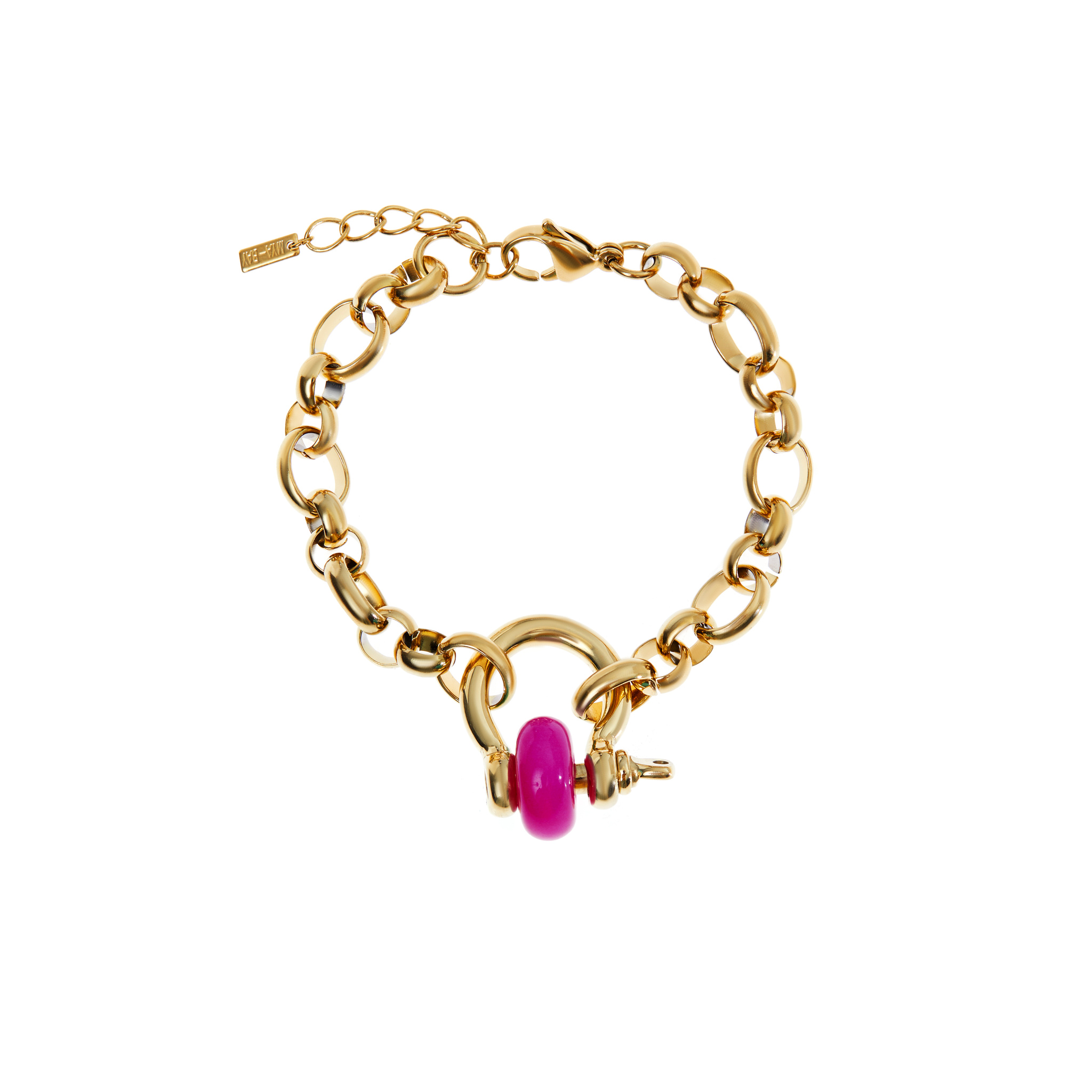 MYA BAY Браслет Miami Fuchsia Donut Bracelet mya bay пзолоченный браслет цепь blue eye venice с подвеской из стекла