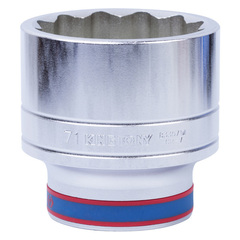 KING TONY (833071M) Головка торцевая стандартная двенадцатигранная 1", 71 мм