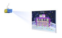 Интерактивный физкультурный комплекс с проектором для тёмного помещения