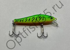 Воблер Rosy Down Rigge 56SP 56мм, 3,1гр, загл. 0,5-1,5м