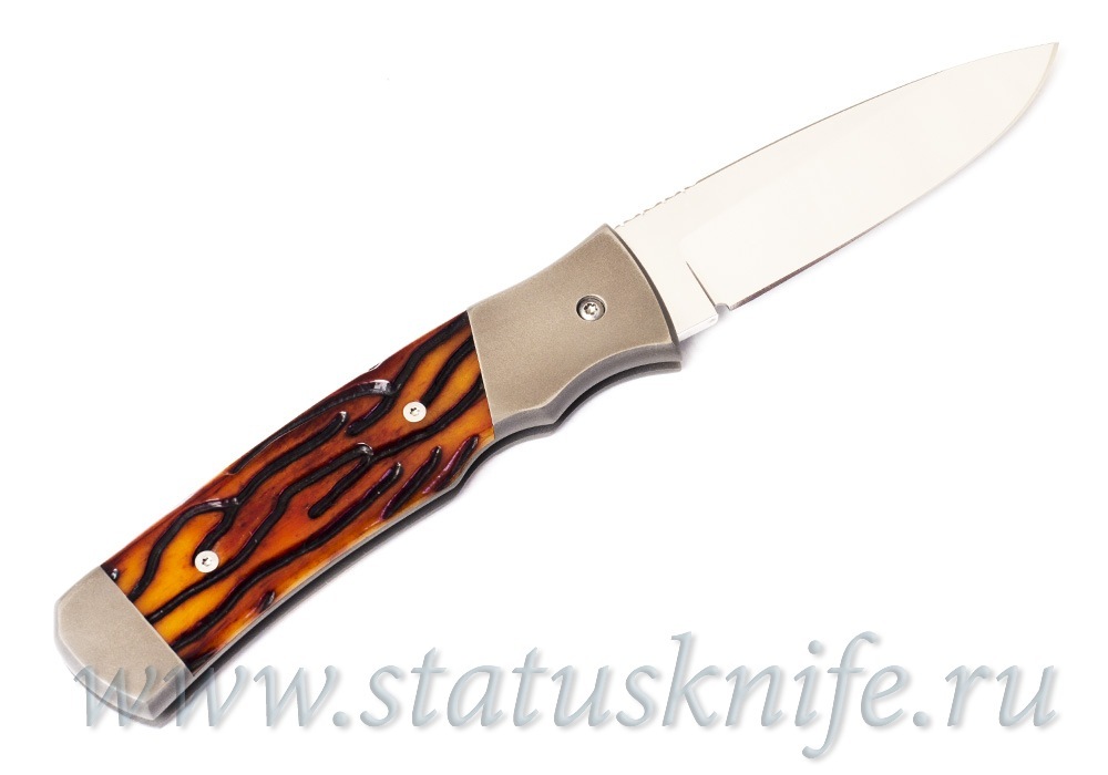 Нож Z Custom Knives Chris English Auto Worm Bone