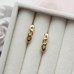 Швензы 17*5 мм с английским замком, позолота, Ш065