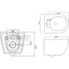 BelBagno CZR-513-TH-R/CZR2316SC/BB026/BB051CR Комплект 4 в 1 Унитаз подвесной Cezares STYLUS CZR-513-TH-R с сиденьем CZR2316SC + Система инсталляции для унитазов BelBagno BB026 с кнопкой смыва BB0