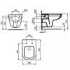 Чаша унитаза подвесного безободковая Ideal Standard Tempo T040501