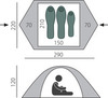 Картинка палатка туристическая Btrace scout 2+ зеленый - 2