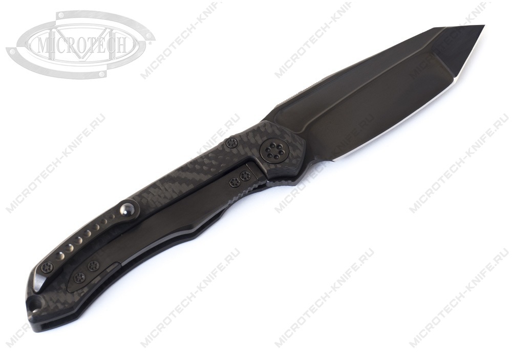 Нож Marfione Custom Anax CF Tritium DLC Tri Tone Tanto - фотография 