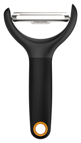 Овощечистка для овощей и фруктов Fiskars Functional Form 1016122 черный/оранжевый