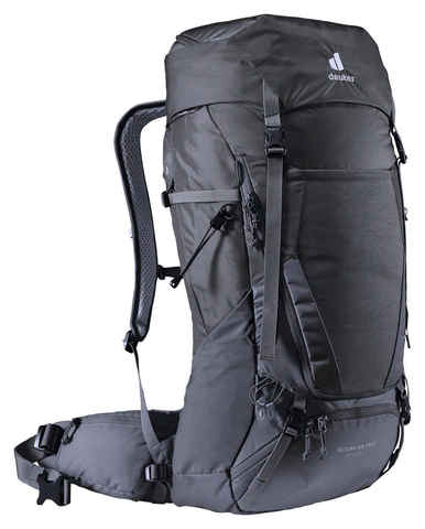 Картинка рюкзак туристический Deuter Futura Air Trek 45+10 SL black-graphite - 1