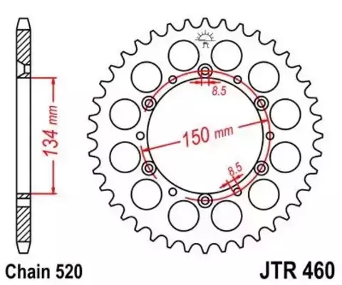 Звезда ведомая JTR460 45