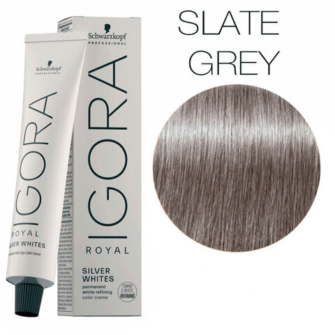 Schwarzkopf Igora Royal SilverWhites Slate Grey (Антрацит) - Тонирующий краситель для волос