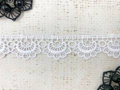Кружево плетеное, ш. 2,3 см, белый