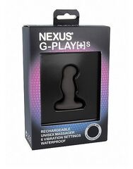 Черный анальный вибростимулятор Nexus G-Play Plus Small - 6 см. - 