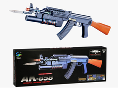 Автомат Калашников - Большой - Свет/Звук/Движение Ствола, размер в сборе 73см