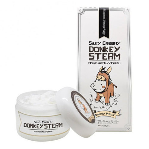 Elizavecca Silky Creamy Donkey Steam Moisture Milky - Крем для кожи молочный увлажняющий