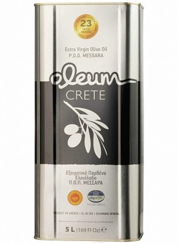 Оливковое масло первого холодного отжима Oieum crete 5 л