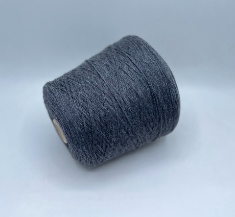 Бобинная пряжа (пр.Италия), 300м/100гр, 100%шерсть, цвет-Графит, арт-28183