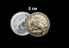 Силиконовый молд Знак зодиака Овен 3 см
