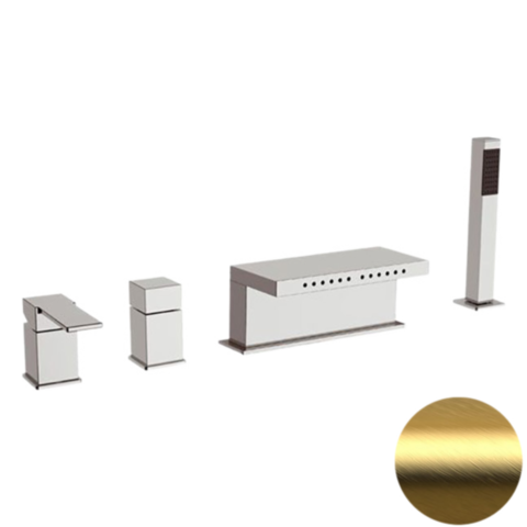 Remer Q06BG Смеситель для ванны Q06BG, золото брашированное, шт