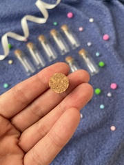 Баночки-бутылочки для хранения с пробкой, прозрачные, 40 мл, набор 4 шт.