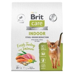 Сухой корм для домашних кошек БРИТ КЕА BRIT CARE Cat Indoor Stool Odour Reduction с лососем и индейкой, 7кг