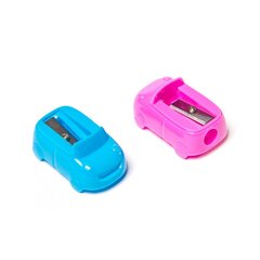 
          Точилка пластиковая Alingar "Машинки", 1 отверстие, цвет ассорти, пластиковая банка