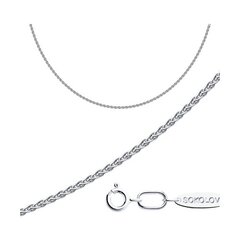 968410450 -Цепь из серебра плетения колос