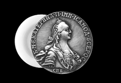Силиконовый молд Монета 1764 г Екатерина ll