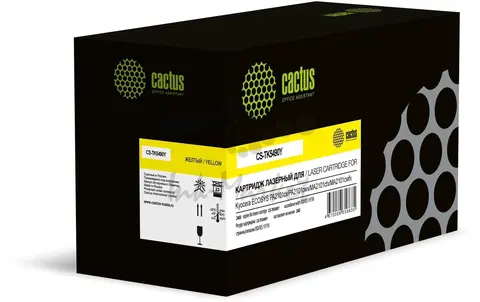 Картридж лазерный Cactus CS-TK5490Y желтый (2400стр.) для Kyocera ECOSYS PA2101cx, PA2101cwx, MA2101cfx, MA2101cwfx с чипом