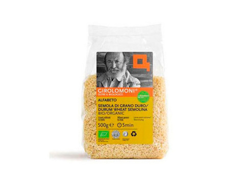 Паста из твердых сортов "Алфавит" Girolomoni, 500г