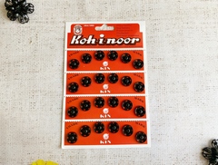 Кнопки KOH-I-NOOR №6 пр-во Чехия, d 15 мм, чёрный