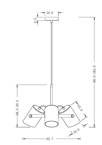 Подвесной светильник Freya Elori FR4004PL-03WB