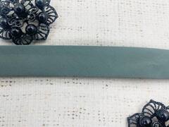 Косая бейка, ш. 2 см, серо-голубой