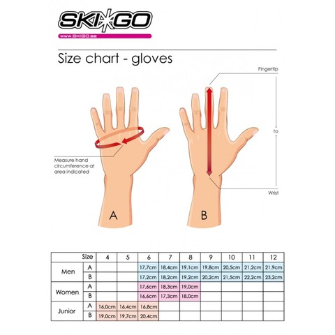 Картинка перчатки лыжные Skigo   - 2