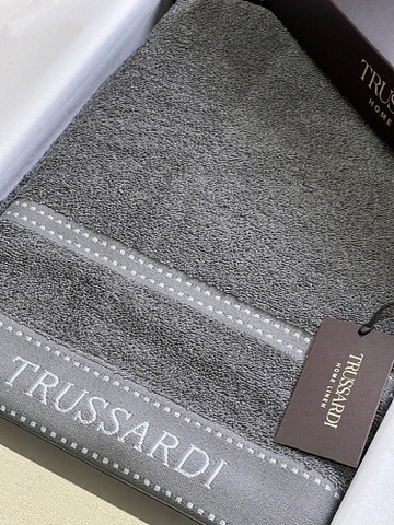Комплект полотенец 2шт Trussardi Ribbon Dark Grey
