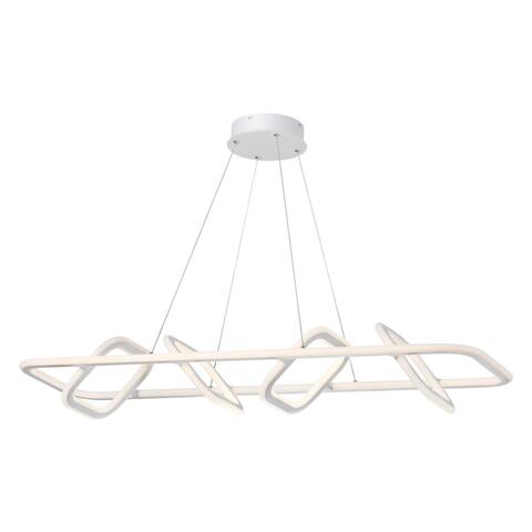 359184 OVER NT23 000 белый Светильник подвесной диммируемый, в комплекте пульт ДУ IP20 LED 4000К 175W 220V ONDO