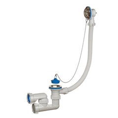 Сифон для ванн регулируемый ORIO A-8008 1 1/2 выпуск нж D70, с переливом