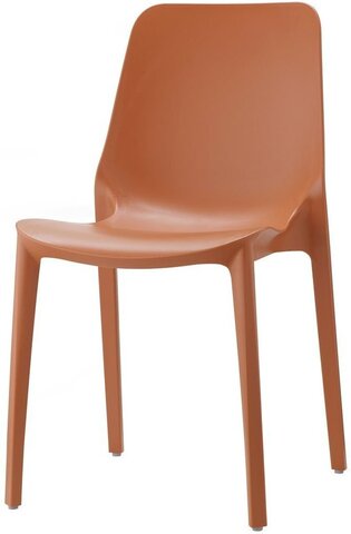 Стул пластиковый Scab Design Ginevra, терракотовый